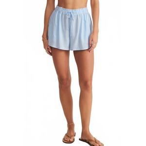 NEW Z SUPPLY perfect mid-high rise linen shorts in salt water